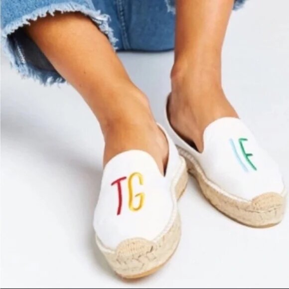 Soludos “TGIF” Canvas and Jute Espadrille Slip-Ons - Picture 5 of 13